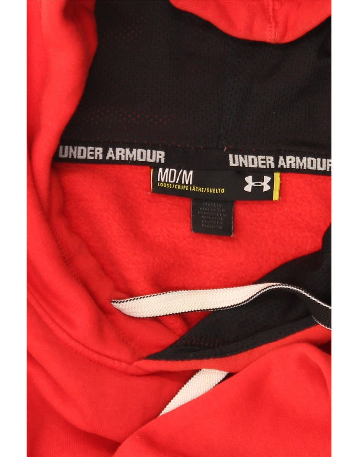 Męski sweter z kapturem UNDER ARMOUR w kolorze średnio czerwonym