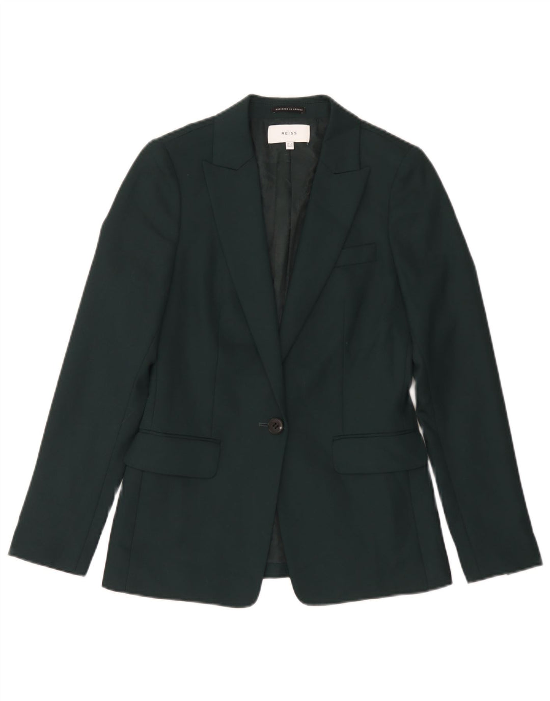 Damska marynarka zapinana na 1 guzik Reiss UK 8 Small Green