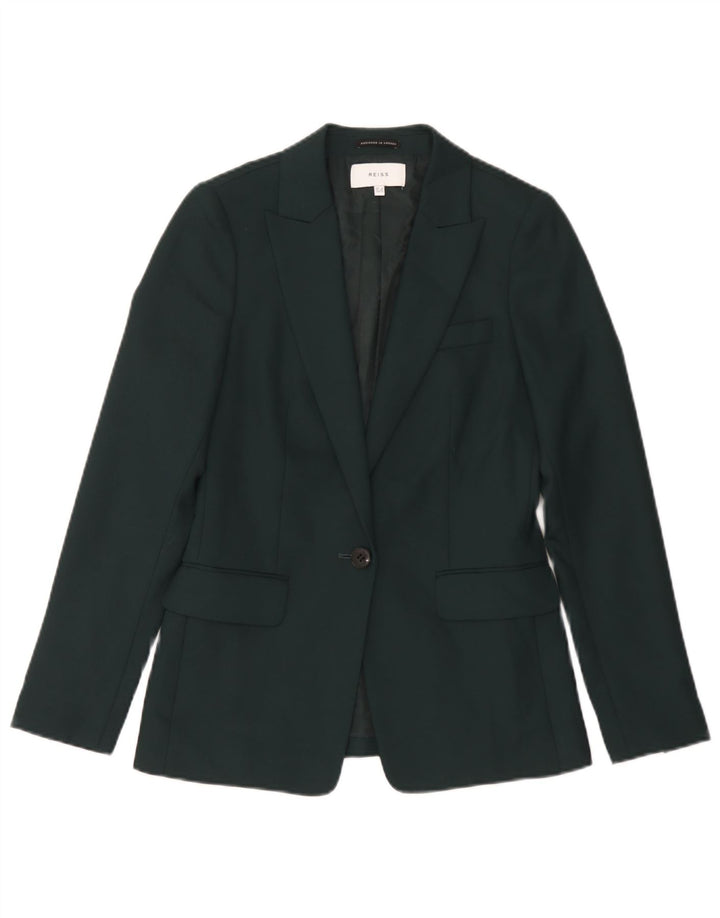 Damska marynarka zapinana na 1 guzik Reiss UK 8 Small Green