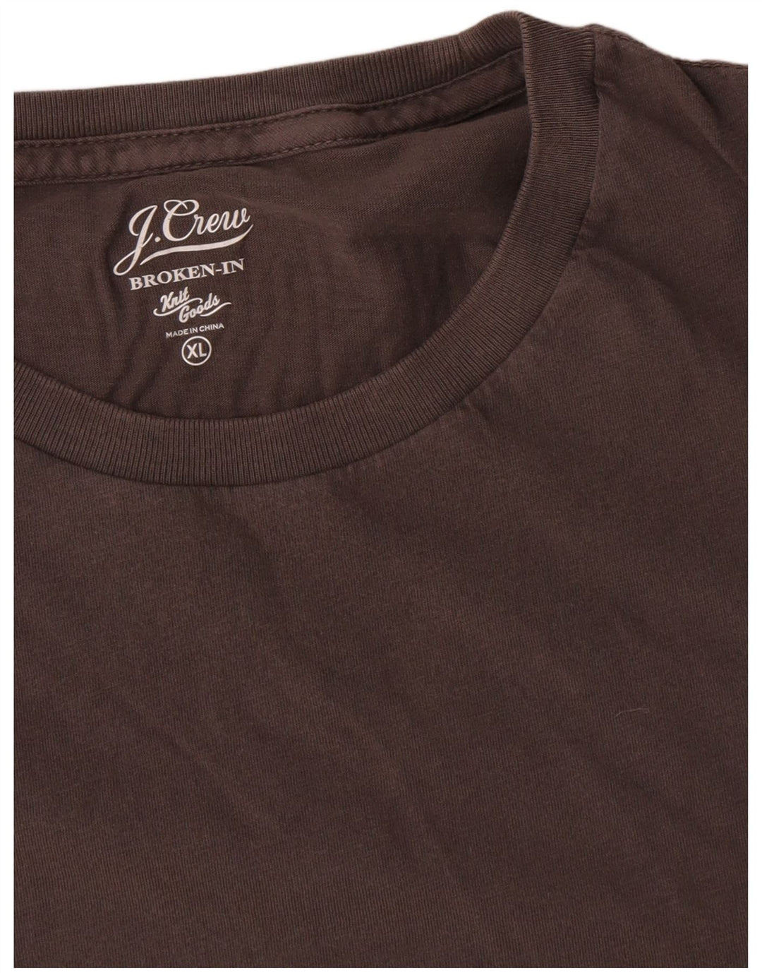 T-shirt męski J. Crew Top XL, brązowa bawełna