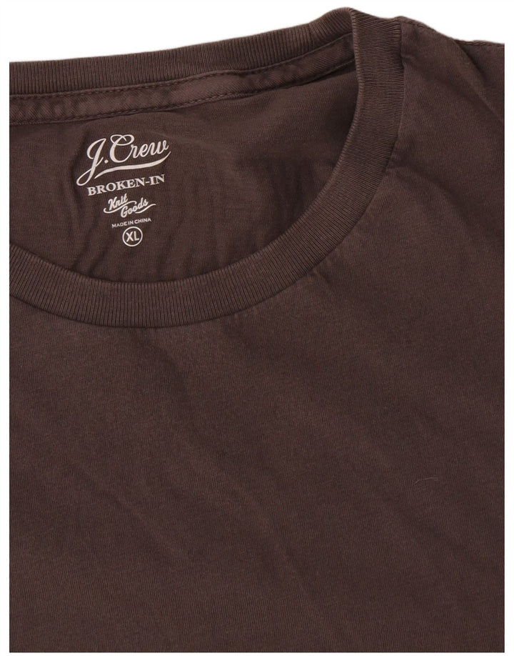 T-shirt męski J. Crew Top XL, brązowa bawełna