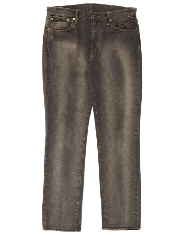 Męskie jeansy Levi's 511 Slim W33 L34 Szara bawełna