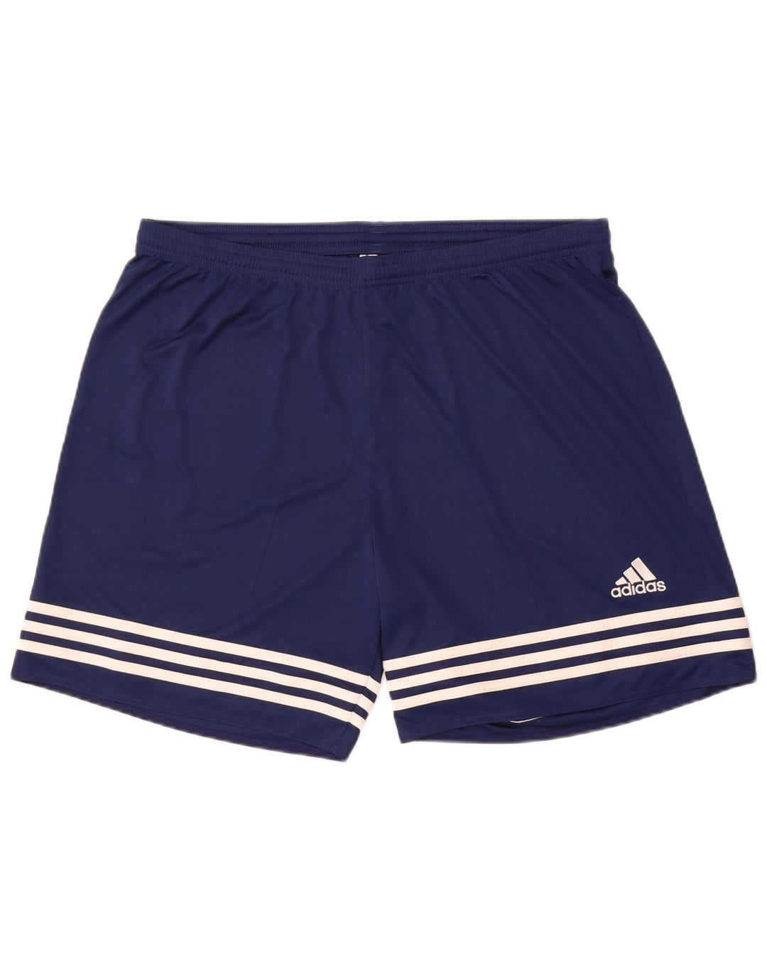 Męskie spodenki sportowe Adidas Climalite XL w granatowe paski z poliestru
