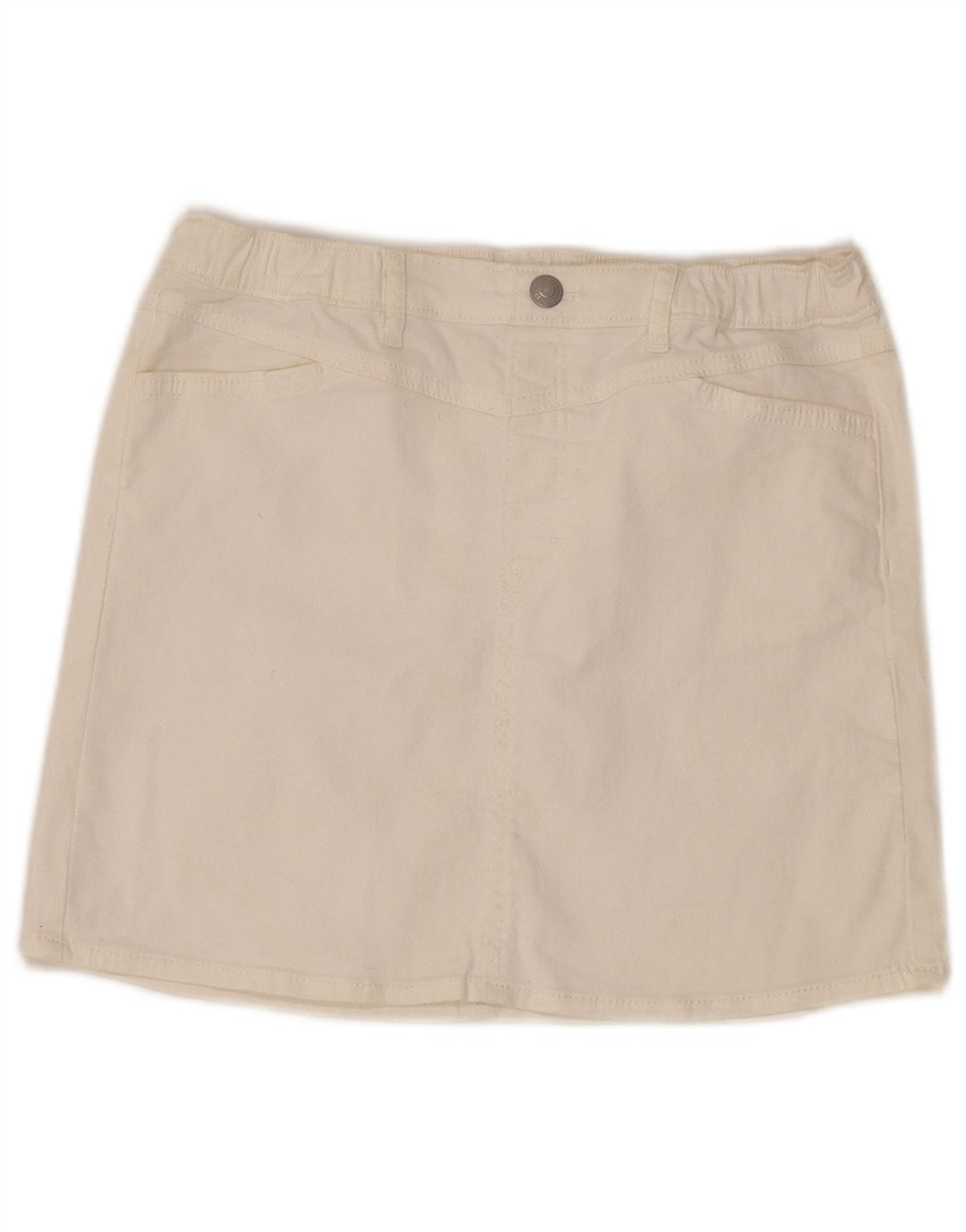 Damska spódnica jeansowa Levi's z wysokim stanem W30, średnia biel