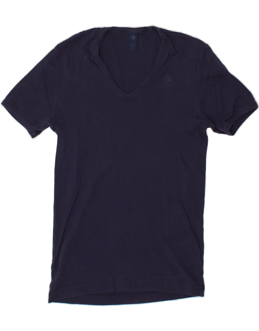 G-STAR Womens T-Shirt Top UK 12 Medium Navy Blue Cotton Vintage G-Star and Second-Hand G-Star from Messina Hembry 