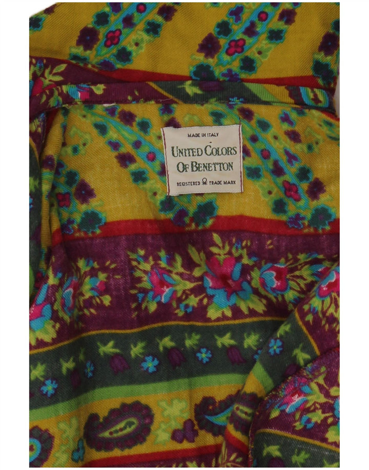 Koszula damska Benetton UK 12, średnia, wielokolorowa w kwiaty
