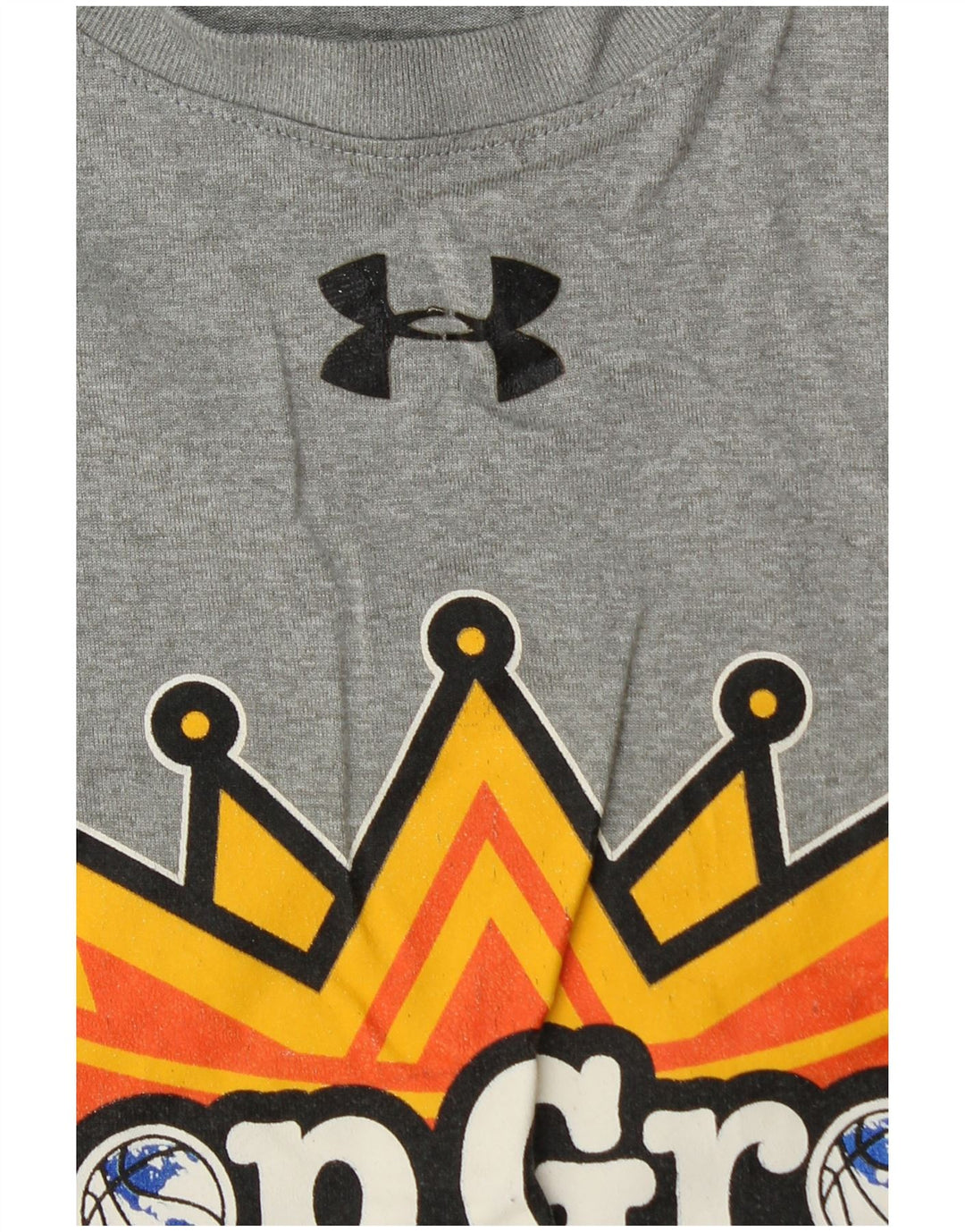 Męski T-shirt z grafiką Under Armour, duży, szary