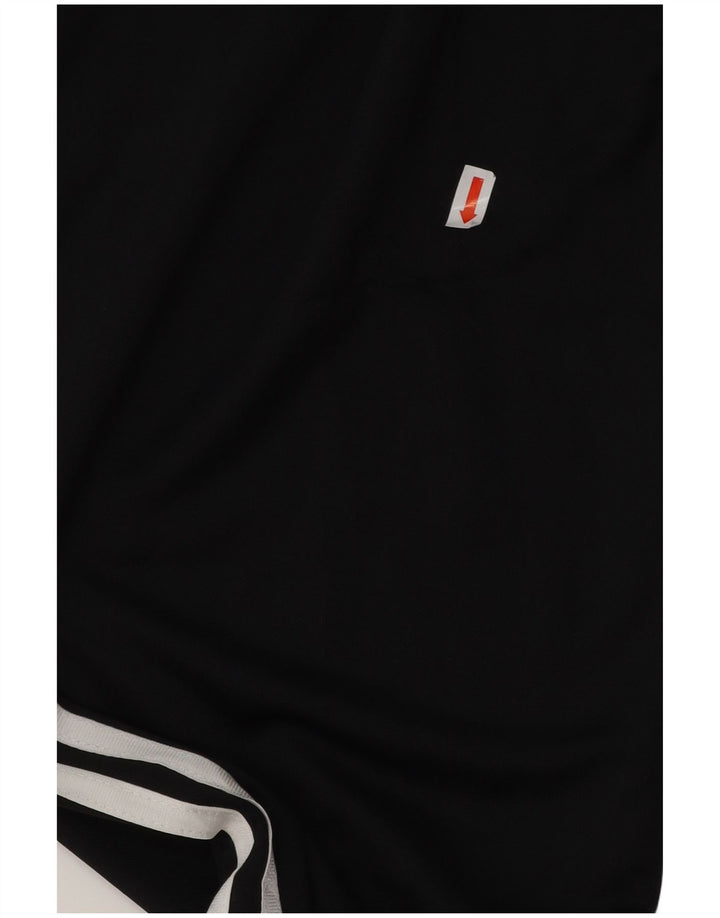 ADIDAS Mens Regular Fit Tracksuit Trousers Large Black Polyester