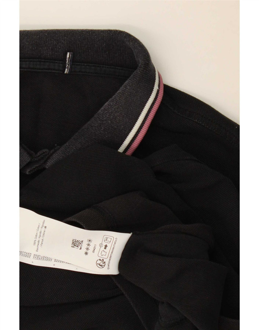 Męska koszulka polo Fred Perry, średnia czarna, bawełniana