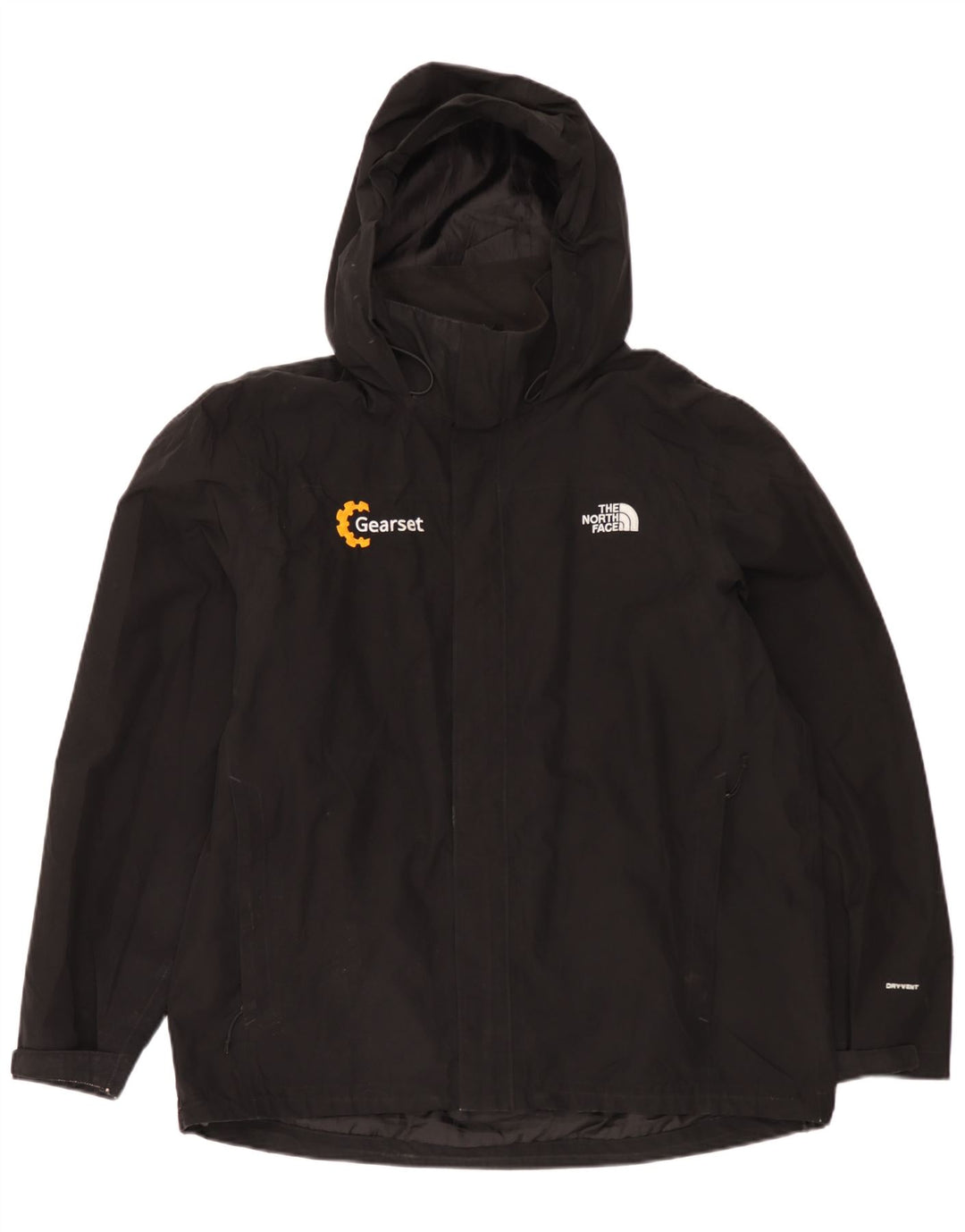 Męska kurtka przeciwdeszczowa z kapturem The North Face UK 42 XL, czarny poliester