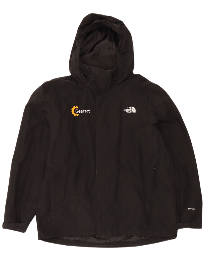 Męska kurtka przeciwdeszczowa z kapturem The North Face UK 42 XL, czarny poliester