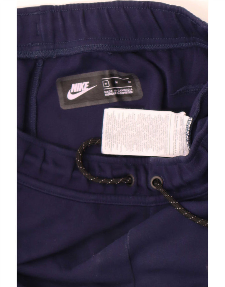 Męskie spodnie dresowe Nike, joggery, średnie granatowe, bawełniane