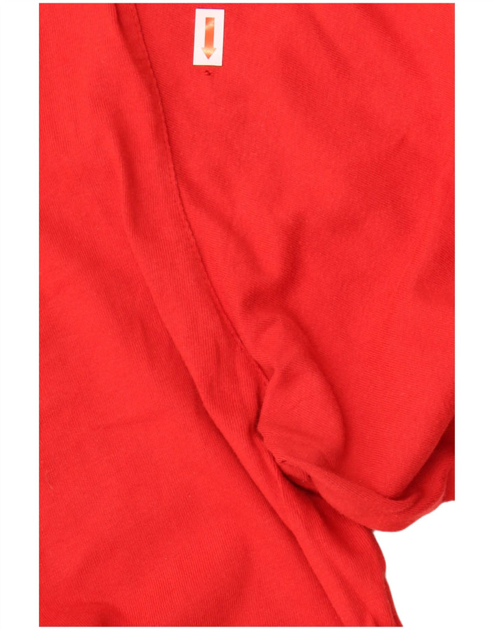 ADIDAS Mens Top Long Sleeve Large Red Cotton