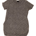 MOSSIMO Womens Short Sleeves Jumper Dress UK 14 Medium Grey Flecked Vintage Mossimo and Second-Hand Mossimo from Messina Hembry 