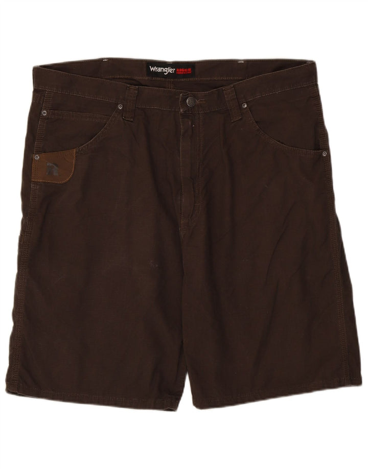 Męskie spodenki cargo Wrangler W38 XL, brązowa bawełna