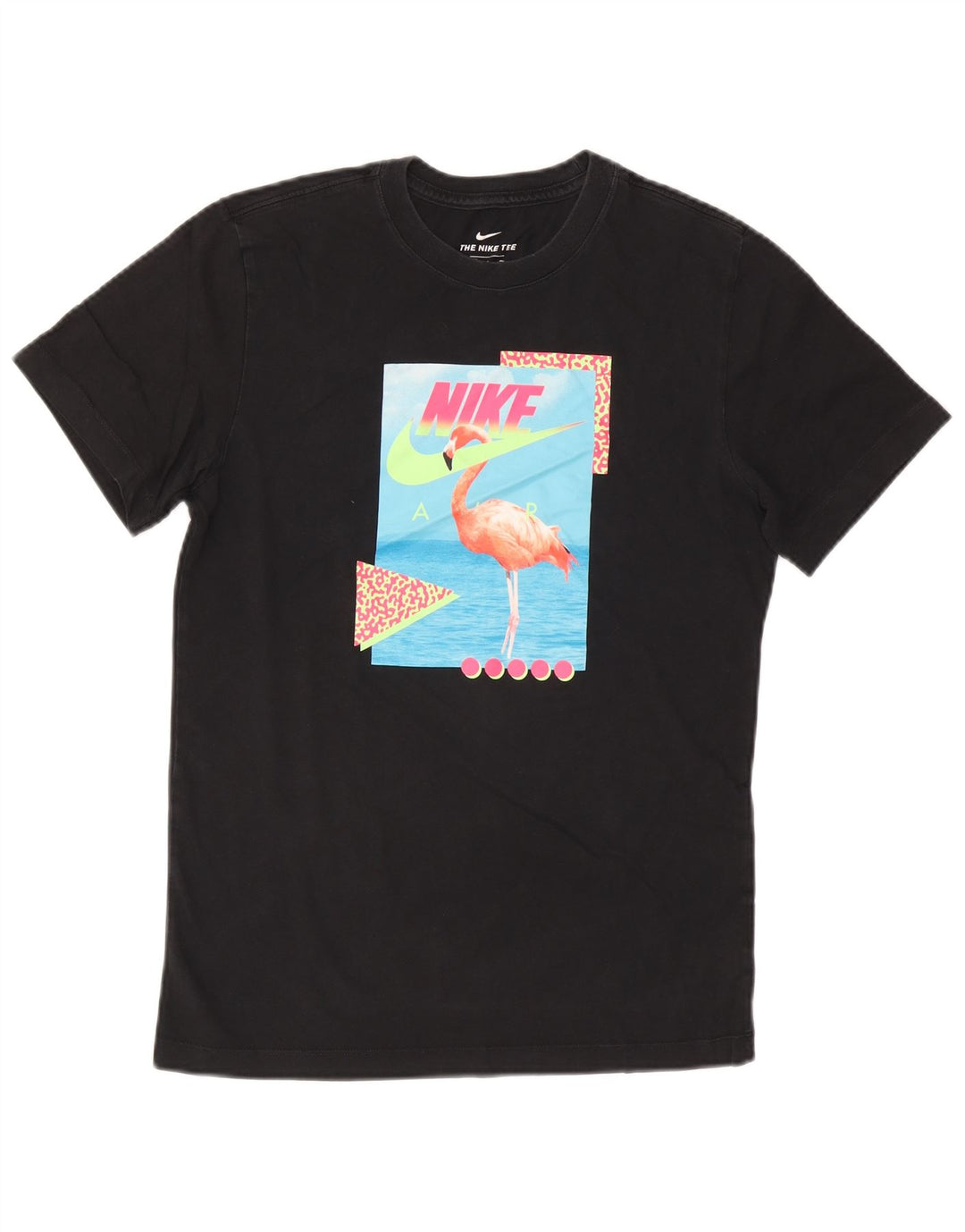 Męski T-shirt z grafiką Nike, mały, czarny, bawełniany