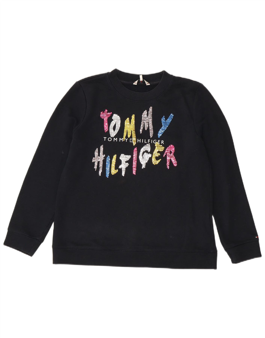 Damska bluza z grafiką Tommy Hilfiger UK 14, średni granat
