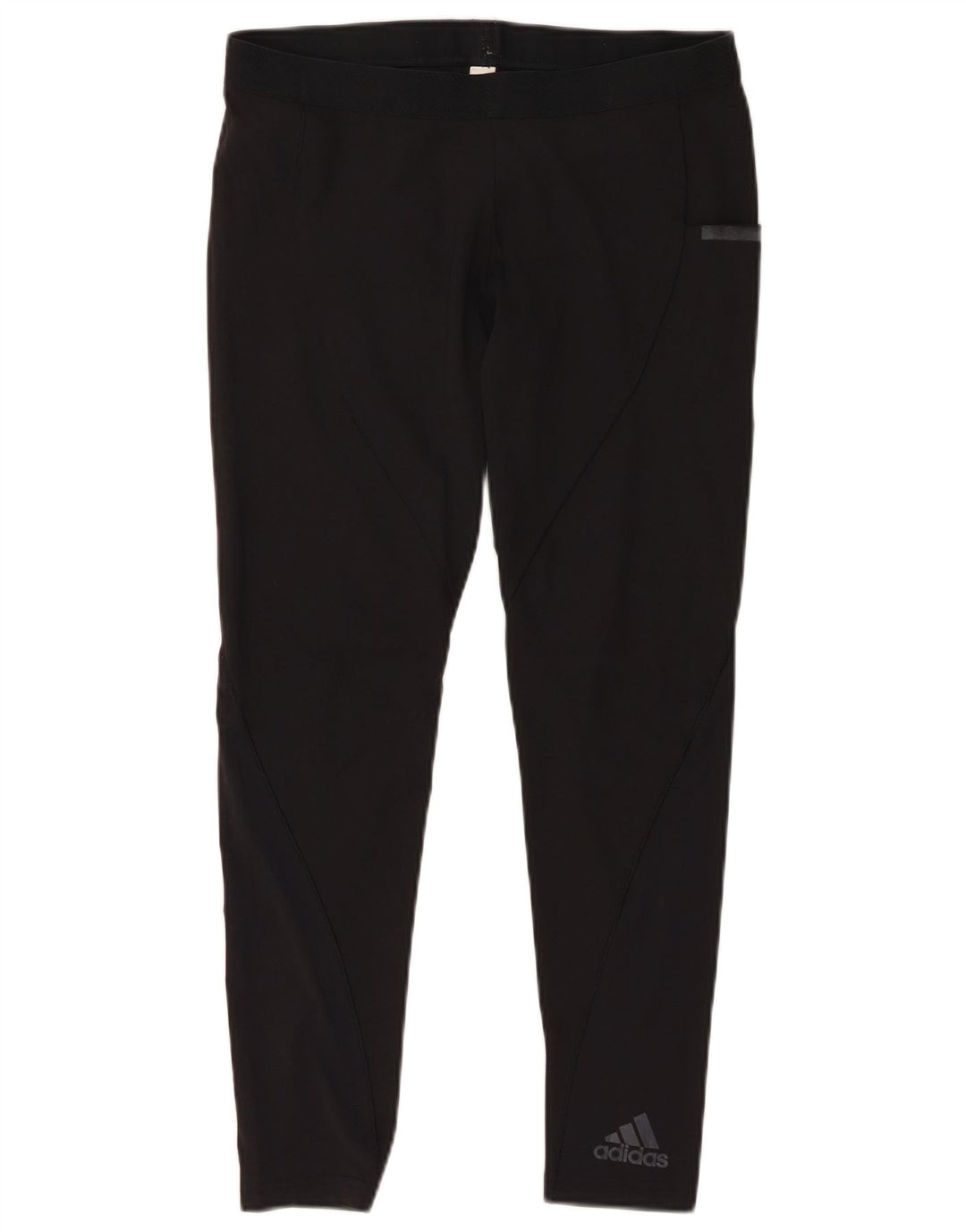 Damskie legginsy ADIDAS UK 12, średni czarny nylon