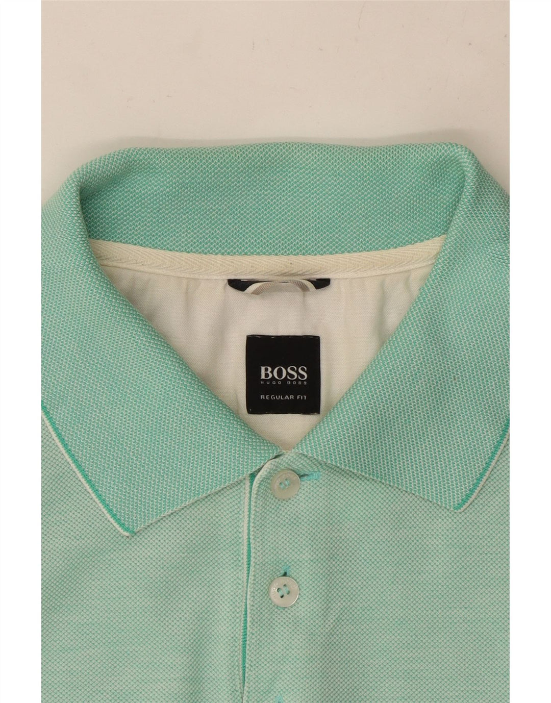 Męska koszulka polo o regularnym kroju HUGO BOSS w kolorze średniego turkusu