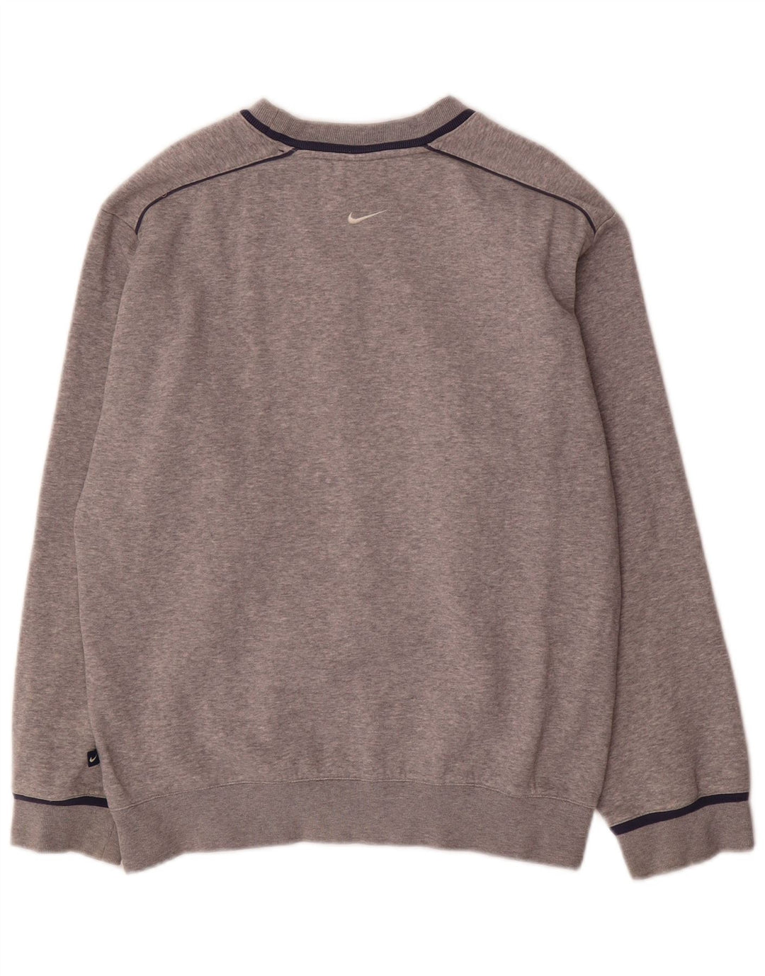 Chłopięcy sweter z grafiką Nike, 12-13 lat, duży, szary, nakrapiany