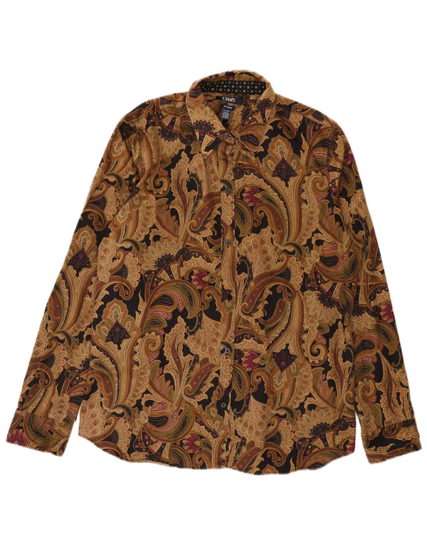 Koszula damska Chaps UK 18 XL, brązowa, bawełniana paisley