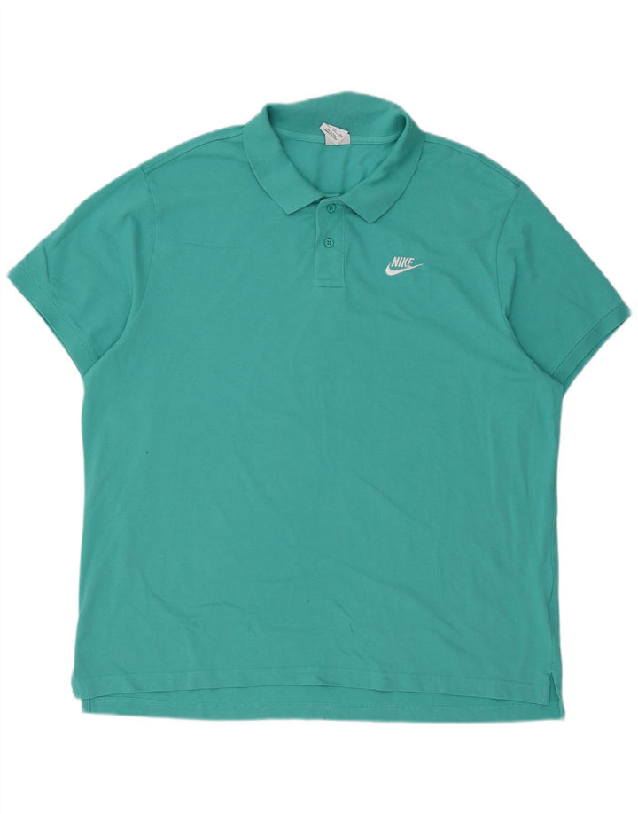 Męska koszulka polo Nike 2XL Turkusowa bawełna