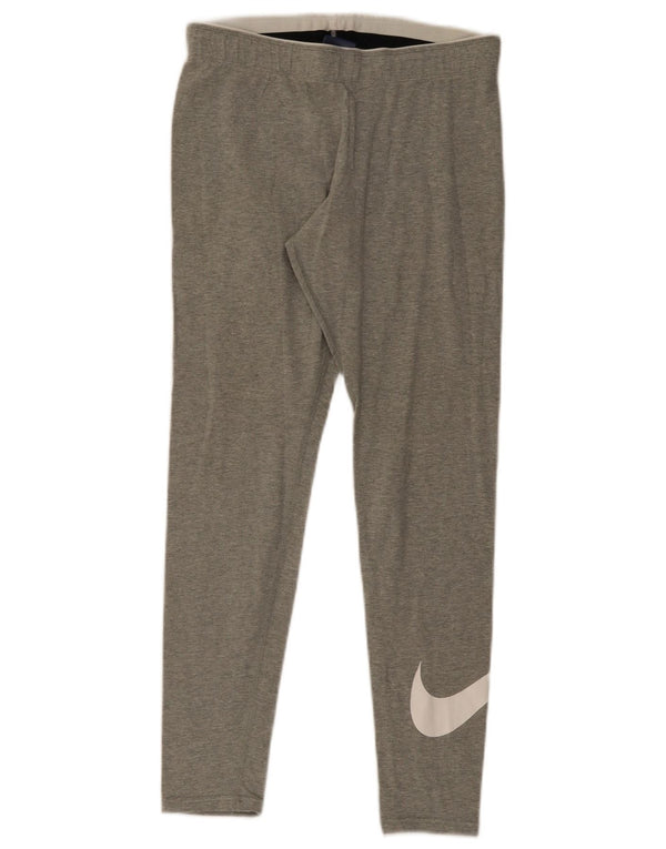 Damskie legginsy Nike Graphic UK 12, średnioszare, bawełniane w cętki