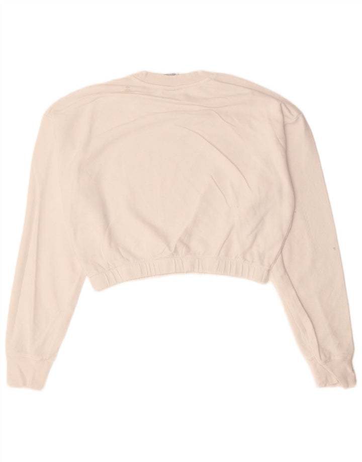 Damska bluza typu Crop CHAMPION UK 18 XL, biała bawełna