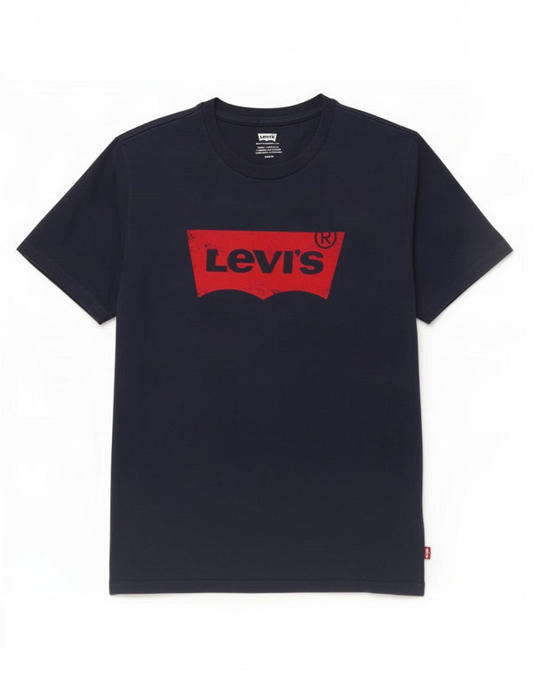 Męski T-shirt z grafiką Levi's, średni, granatowy, bawełniany