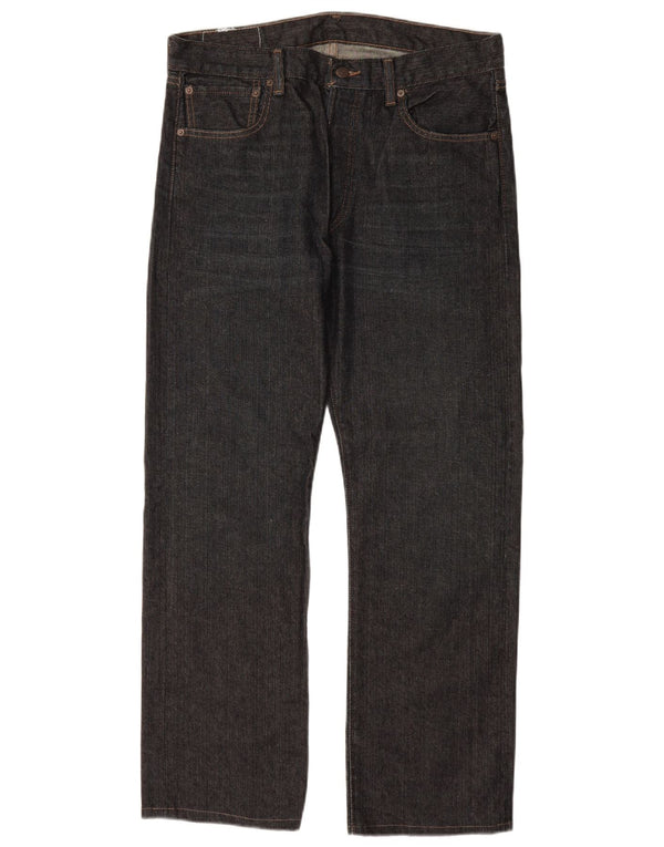 Męskie jeansy LEVI'S 501 Straight W34 L30 Granatowa bawełna