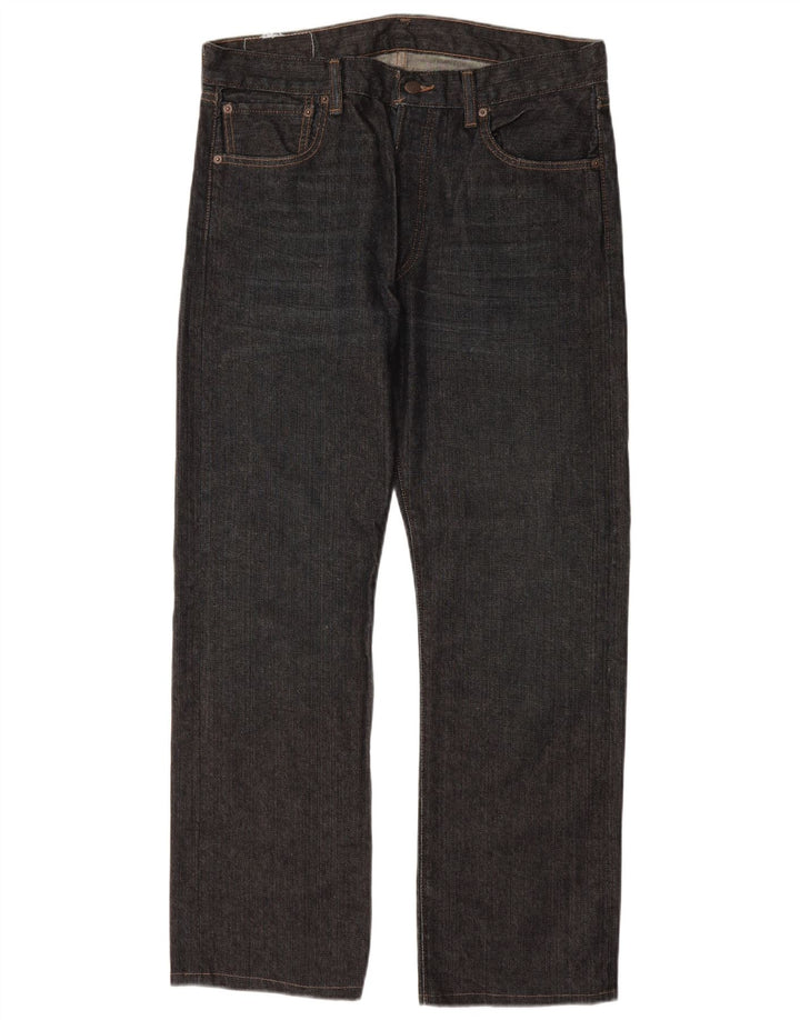 Męskie jeansy LEVI'S 501 Straight W34 L30 Granatowa bawełna