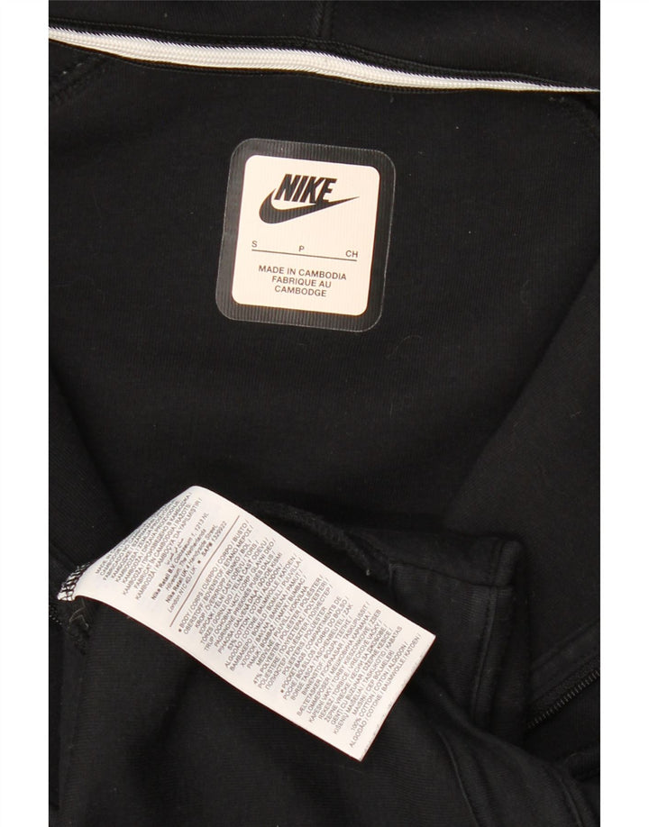 Męski sweter z kapturem i zamkiem błyskawicznym Nike, mały, czarny, bawełniany
