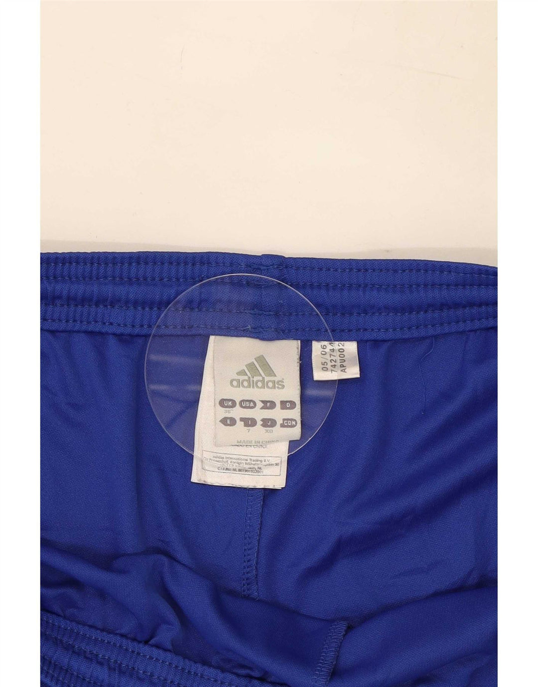 Męskie spodenki sportowe Adidas Climalite, duże, niebieskie, poliestrowe
