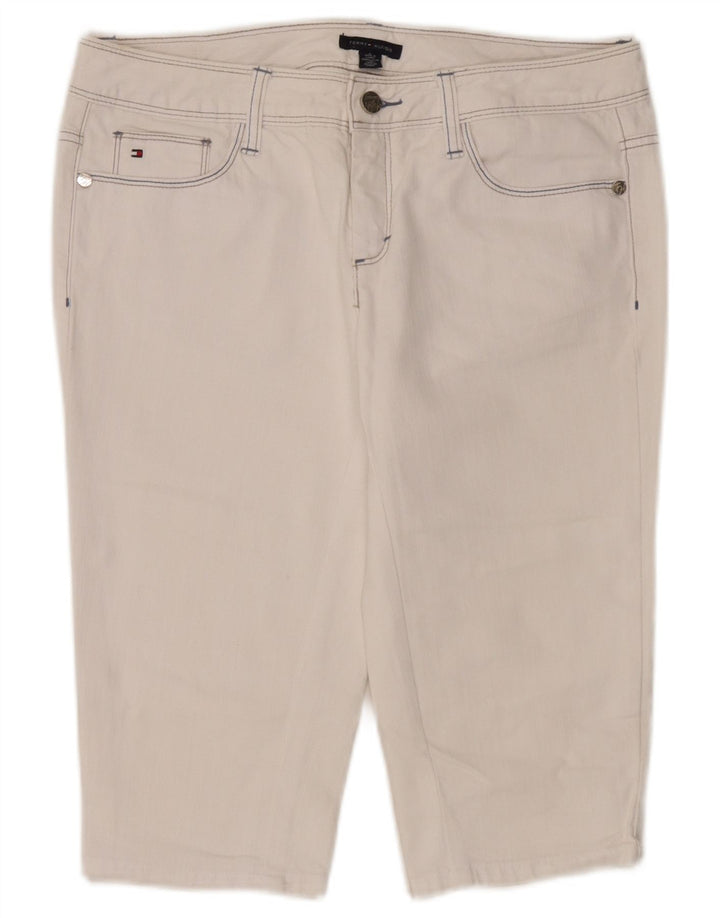 Damskie bermudy dżinsowe Tommy Hilfiger US 8 Medium W32 Biała bawełna