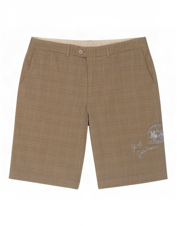 Męskie szorty Chino La Martina XL W38 w beżową kratę, bawełniane