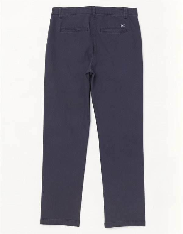 Crew Clothing Damskie proste spodnie chino UK 14 duże W34 L28 granatowe