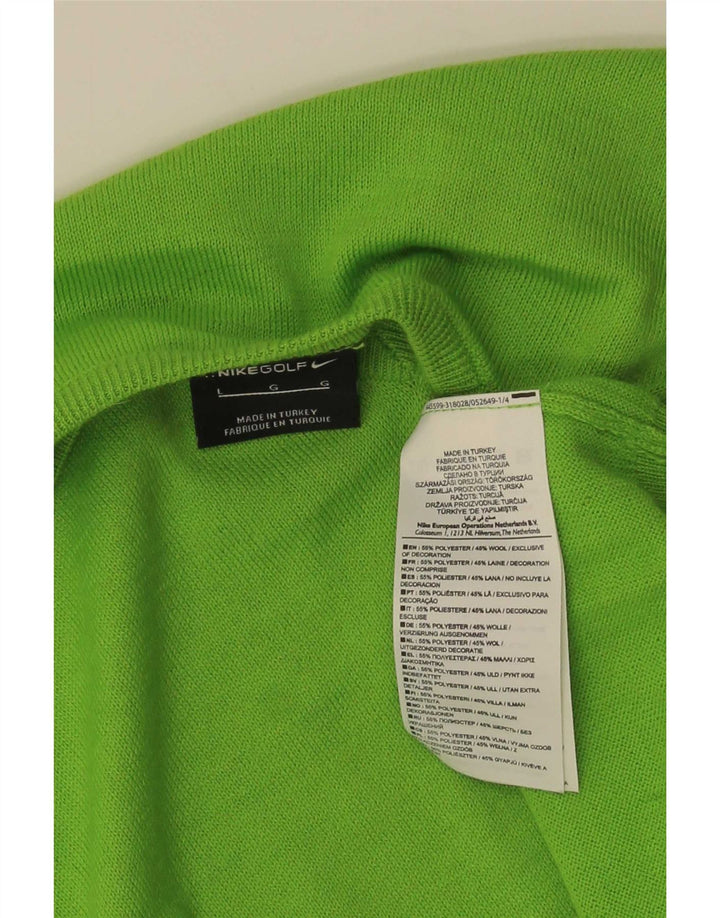 Męski podkoszulek bez rękawów Nike Golf Vest, duży, zielony, poliestrowy