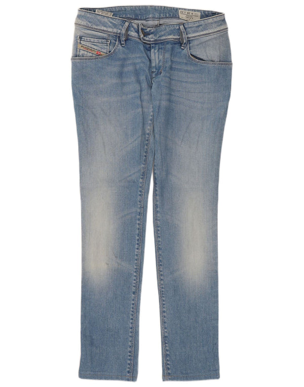 Diesel Damskie Nevy Skinny Jeans W28 L28 Niebieskie bawełniane