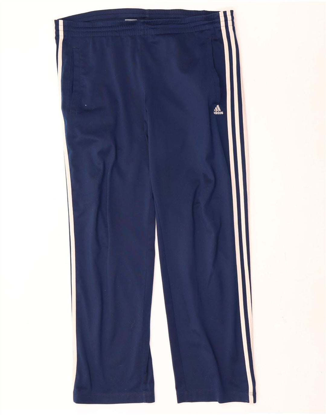 Męskie spodnie dresowe Adidas, średni granatowy poliester