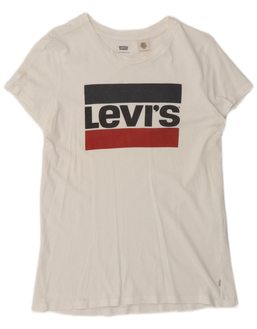 Męski T-shirt z grafiką Levi's, mały, biały