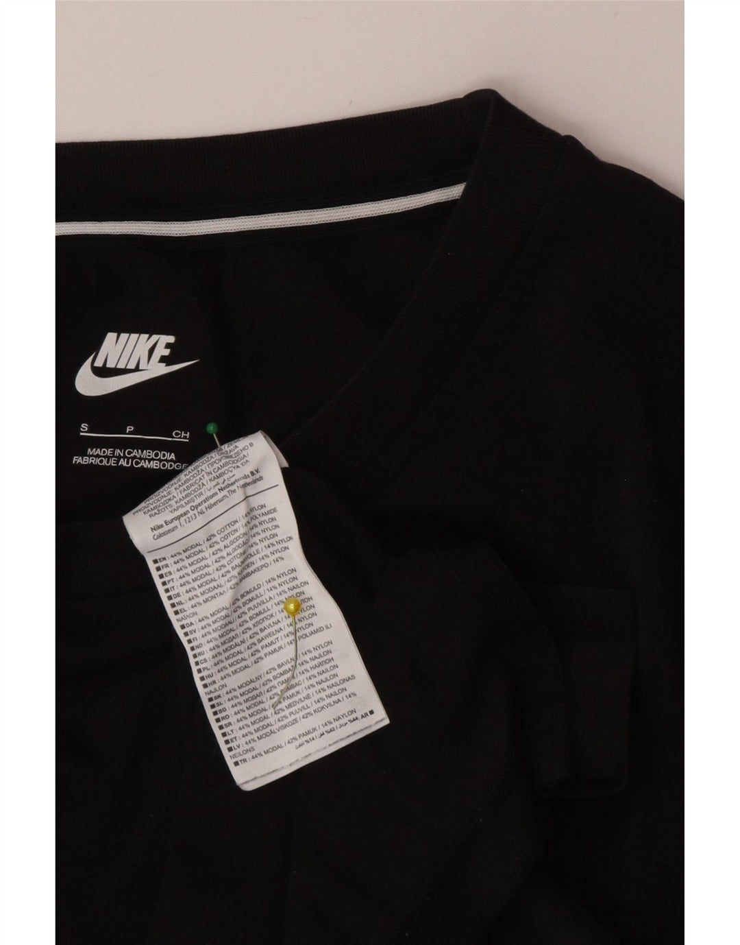 Męski T-shirt Nike, mały, czarny, modal