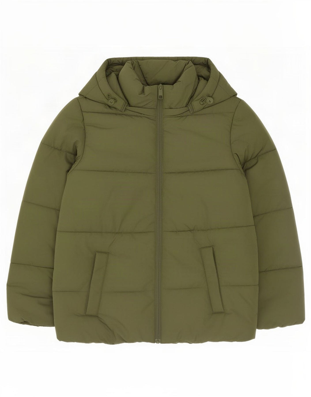 Marks & Spencer Damska kurtka z kapturem, oversize, wyściełana UK 10, mała, zielona