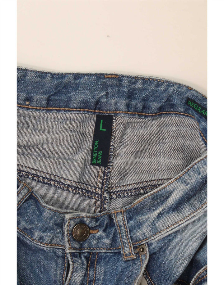 Chłopięce spodenki jeansowe Benetton 12-13 lat W28 niebieskie