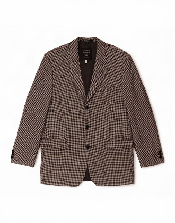 Marks & Spencer Męska marynarka St. Michael Blazer UK 42 w dużą szarą kratkę