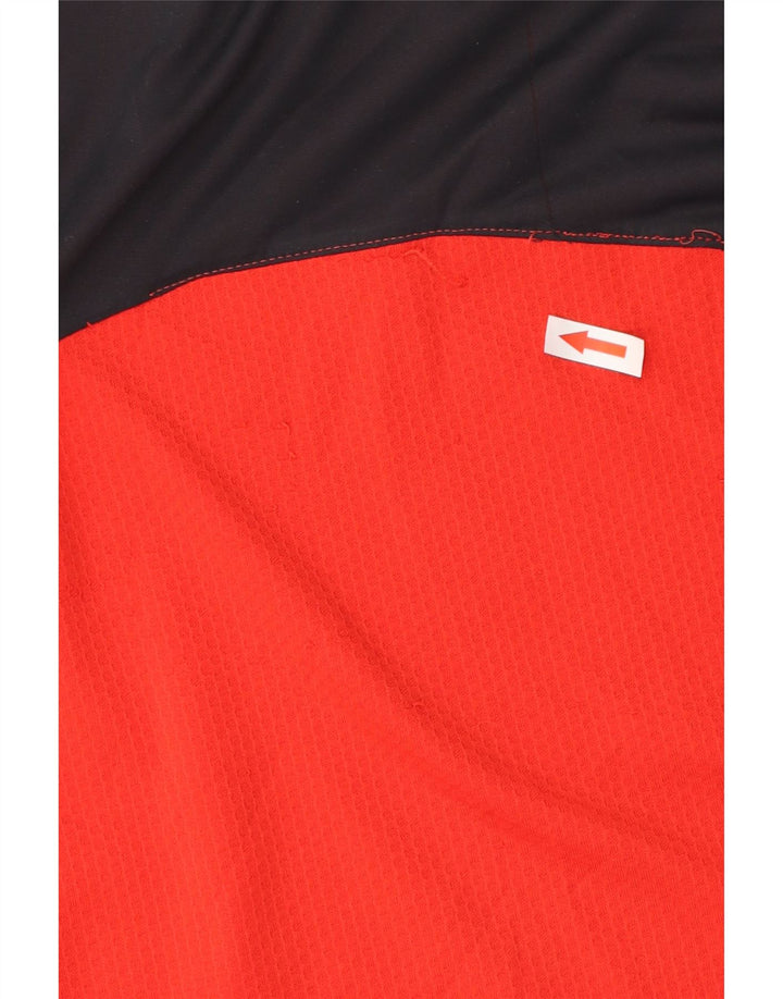 Męski T-shirt Puma z grafiką, mały, czerwony, z blokami kolorów