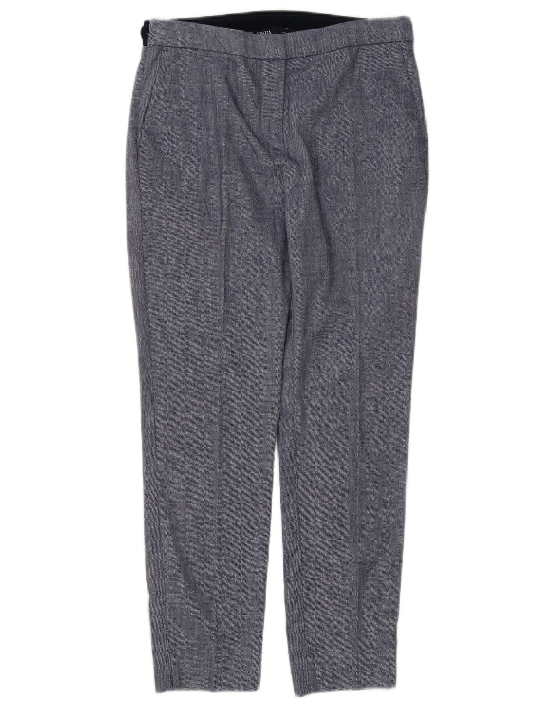 Spodnie damskie Zara Slim Chino Medium W28 L27 Niebieskie bloki kolorów