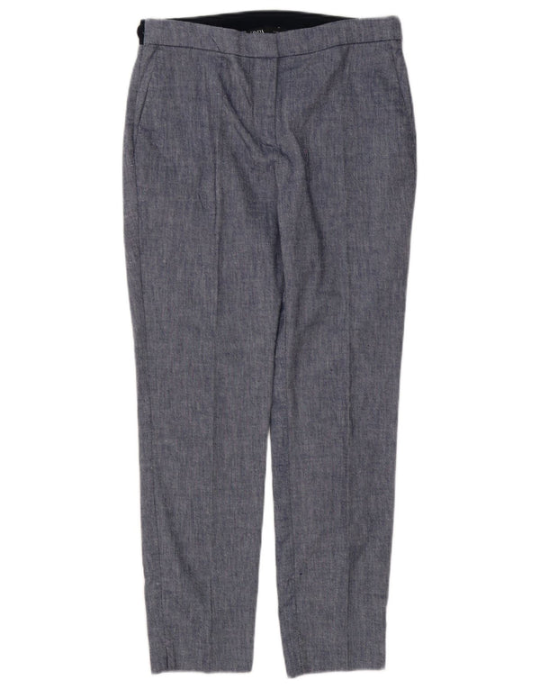 Spodnie damskie Zara Slim Chino Medium W28 L27 Niebieskie bloki kolorów