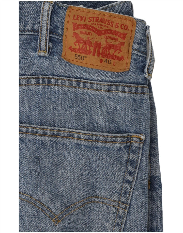 LEVI'S Mens 550 Denim Shorts W40 XL Blue Cotton