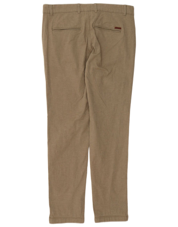 Męskie spodnie typu slim chino Jack & Jones W32 L32, bawełna khaki