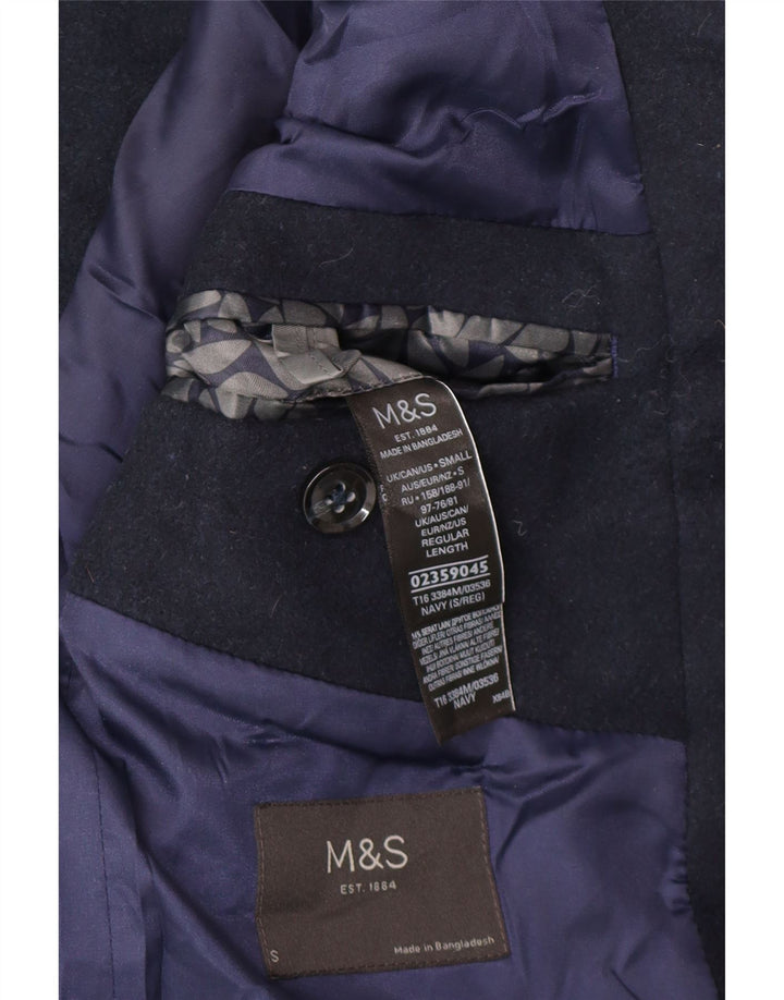 Marks & Spencer Płaszcz męski UK 36, mały, granatowy, poliester